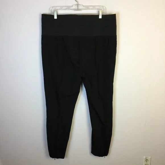 Like new! Lafayette 148 New York Pull On Pants Trousers XXL Womens Black Knit - Picture 2 of 16